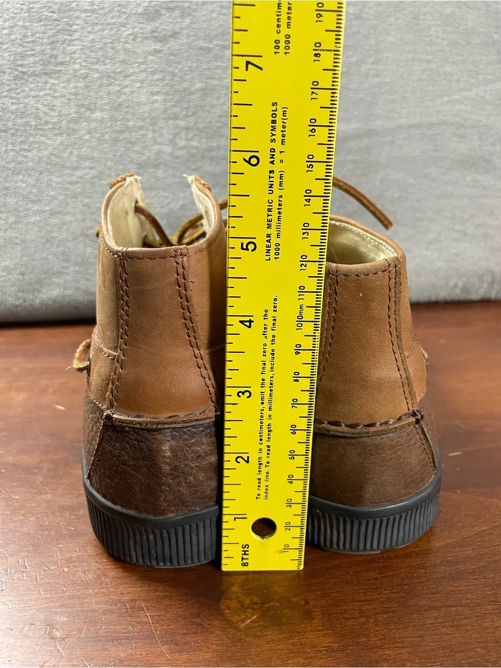 VTG Polo Ralph Lauren Brown Leather Chukka Boots Lace Up Comfort Men's US 10 D